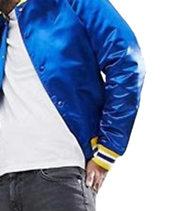 Silk Satin <b>Varsity</b> <b>Jackets</b> Customized Logo Button Outdoor Fashion Satin Baseball <b>Varsity</b> <b>Jacket</b> for Men - Product Image 5