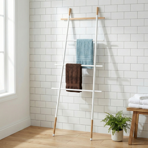 Sèche-serviettes mural en fonte de qualité Shopee, fabriqué à Taïwan, design moderne, finition chromée, type K/D pour hôtels - Product Image 1