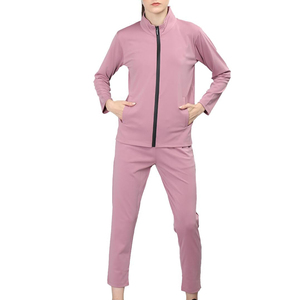 Conjunto Deportivo de Dos Piezas para Mujer, Moderno, de Invierno, con Capucha, Manga Larga, Cómodo, Mezcla de Algodón, para Deportes, Fitness, Gimnasio, Correr, Uso Diario - Product Image 2