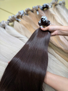 Virgin Human Hair Extensions Bulk <b>Body</b> <b>Wave</b> Super Double Drawn Ends Machine Weft Vietnamese Hair Weave - Product Image 2