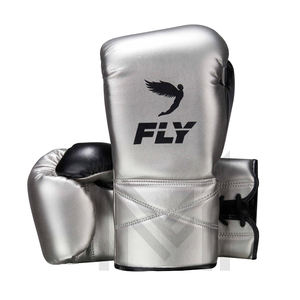 Gants de boxe Fly pour l'entraînement au combat, OEM ODM, nouveaux, confortables, professionnels, personnalisés, argentés, en vente - Product Image 1
