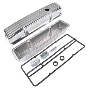 Tapas de Válvulas Altas de Aluminio con Pernos, Piezas de Motor Aletadas para Chevrolet Small Block 283 302 305 327 350 400 1958-1986 - Product Image 3
