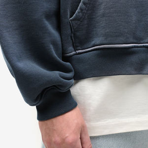 Sudadera con capucha y cremallera para hombre, estilo acid wash, 100% algodón, felpa francesa, con bolsillo, estilo casual urbano - Product Image 6