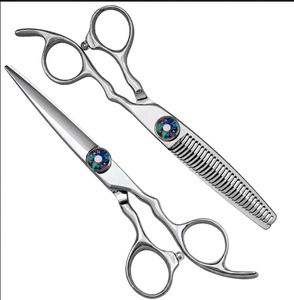 Ensemble de ciseaux de barbier professionnels de qualité supérieure, 6 pouces, acier inoxydable, ciseaux de coupe japonais VG10, tranchants - Product Image 3