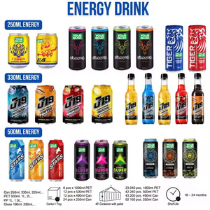 เครื่องดื่มชูกำลังฉลากส่วนตัว ขนาด 250 มล. กระป๋อง รสชาติหลากหลาย โลโก้สั่งทำได้ เครื่องดื่มชูกำลังธรรมชาติ ฉลากส่วนตัว - Product Image 5