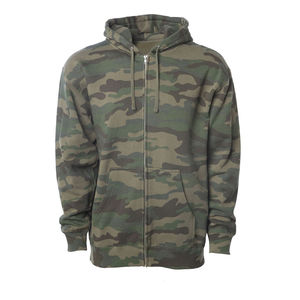 Sudadera con Capucha de Camuflaje Moderna 100% Algodón para Hombre y Mujer, Bordado Fino, Holgada, de Algodón Puro - Product Image 1