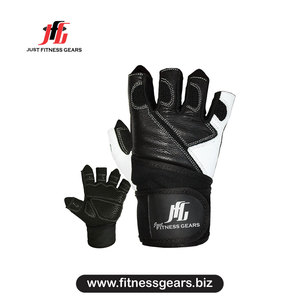 2026 Half Finger Leather Gym Gloves Adjustable Wrist <b>Strap</b> Weight Lifting Unisex - Product Image 1