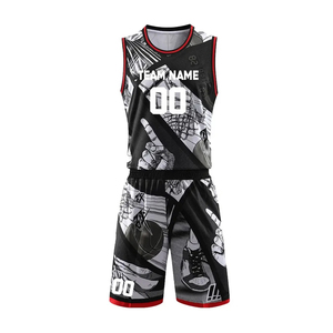 Nuevo Conjunto de Uniforme de Baloncesto Estampado para Verano, Transpirable, con Protección UV, para Entrenamiento, para Adultos, OEM - Product Image 5