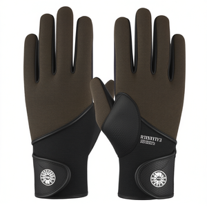 Gants d'équitation d'été personnalisés pour femmes, respirants, flexibles, en microfibre, simili cuir, avec grip en silicone, pour dressage, fermeture auto-agrippante - Product Image 2