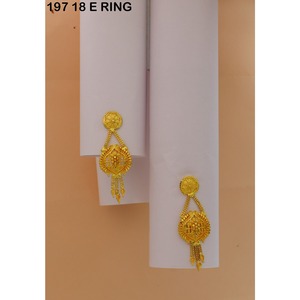 Luxury Design African & Dubai Style Artificial Gold Plated Premium Quality Antique Design Earrings <b>for</b> Women and <b>Bridal</b> Girls - Product Image 2