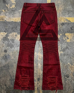 Nouveau Jean en Denim pour Homme, Modèle Designer, Coupe Skinny, Clouté, Effet Usé, Ciré, Coupe Cloche, Coupe Bootcut, Évasé, Baggy, Empilé 2026 - Product Image 5