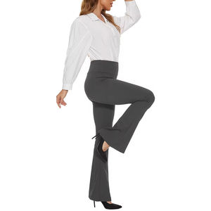 Pantalones acampanados de pierna ancha para mujer, cómodos para los días de verano, tela premium, con color personalizado - Product Image 6