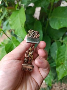 Bracelet en cuivre artisanal unique pour les amateurs de mode élégante, accessoires en cuivre métallique - Product Image 2
