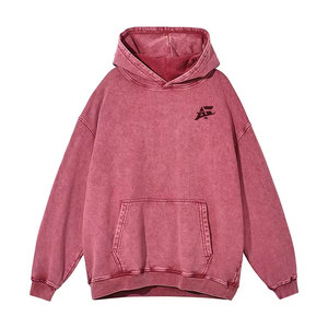 Vente directe d'usine, sweats à capuche pour hommes de la meilleure qualité, design personnalisé, votre propre logo, sweats à capuche basiques pour hommes, effet délavé - Product Image 1