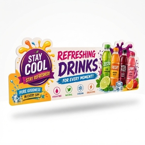 PVC BPA Free Convenient Supermarket Shelf Talker Retail Advertising Promotional Display Card Point of <b>Sale</b> Product <b>Sign</b> - Product Image 1