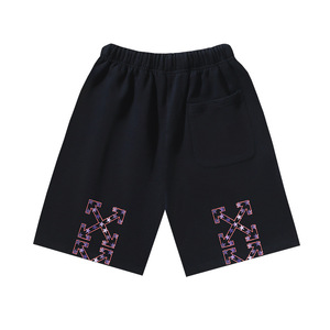 Pantalones Cortos Bermuda para Hombre, Negros, Estilo Urbano, Cierre con Cordón, Bolsillos, Tejido Casual, 100% Algodón, Ecológicos, Transpirables - Product Image 3