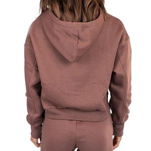 Wholesale High Quality Women's Sportswear Full <b>Zipper</b> Hooded Sweatshirts Custom Gym Fitness Badges New OEM Private Front - Product Image 4