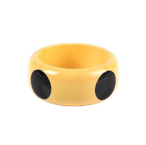 Handmade Green Polka White Dots Acrylic <b>Resin</b> Bangle Bracelets Fancy Design Unisex Cute Cartoon Style Fashion Jewelry Woman - Product Image 2