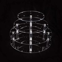 Supports à sucettes en acrylique transparent avec plusieurs supports et trous, étanches et portables, pour présentoir de bureau/extérieur avec impression