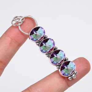 Colgante de Plata de Ley 925 con Piedra Preciosa, Collar Hecho a Mano, Joyería de Lujo, Regalo - Product Image 3