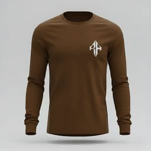 Camiseta de Manga Larga para Hombre, Talla Grande, Cuello Redondo, 100% Algodón, Estilo Personalizado, Casual, RIVIAN ATLANTIC, Calidad Premium 2026 - Product Image 2