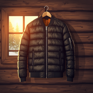 Thick Quilted Bomber <b>Men</b>’s Jacket Warm Padded Winter Outerwear Casual Streetwear OEM - Product Image 3