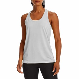 Camiseta sin mangas ligera para mujer con logotipo personalizado, camisetas deportivas para mujer de poliéster y 10% spandex - Product Image 3