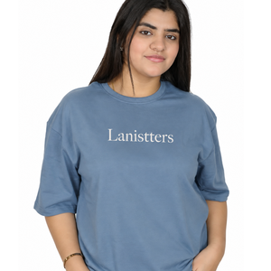 เสื้อยืดคอกลมโอเวอร์ไซส์ แขนสั้น ทรงหลวม สไตล์ลำลอง สำหรับผู้หญิง ไซส์ XL ผลิตจากผ้าฝ้ายเจอร์ซีย์ รับผลิตตามสั่ง ขายส่ง - Product Image 1