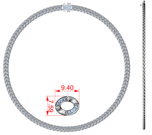 Chaîne cubaine unisexe en or jaune 18 carats sur mesure avec diamants de laboratoire de 7,2 carats plaqués rhodium pour la fabrication en marque blanche - Product Image 6