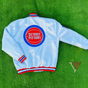 OEM Service Mens Custom Satin Embroidered <b>Baseball</b> <b>Bomber</b> <b>Jacket</b> College <b>Jacket</b> Lettermen Embroidered Satin <b>Baseball</b> <b>Jacket</b> - Product Image 3
