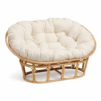 Chaise papasan en rotin, prix de gros, mobilier de patio, chaises papasan faites à la main avec ensemble de coussins