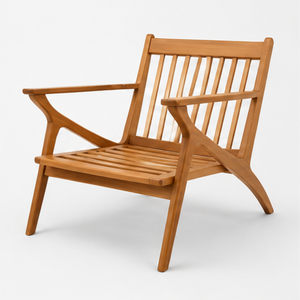Sillón de Madera de Teca Sólida para Exteriores, Silla Moderna para Patio y Jardín, para Hotel, Resort, Villa, Fabricación de Muebles Premium de Indonesia - Product Image 1