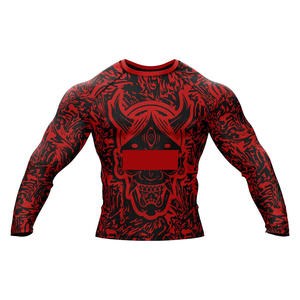 Camiseta Deportiva Sublimada de Manga Corta para BJJ, Transpirable, de Secado Rápido, Ecológica, Antibacteriana, de Poliéster para Hombre - Product Image 1