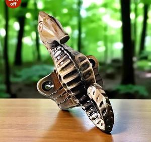 Seahorse Wall Hook Brass Coastal Decor Antique Finish Handmade Metal Hanging Hook <b>Small</b> 18-24 Inch Home Decoration - Product Image 2