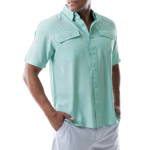 Camisas de Pesca con Botones y Cuello, Manga Corta, Protección Solar UV, con Logotipo Personalizado, para Hombre - Product Image 4