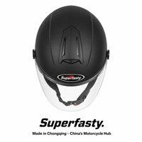 Casque de moto universel quatre saisons pour jeunes, double visière, fermeture rapide, ABS personnalisé, ouvert, idéal pour la conduite sur campus scolaire