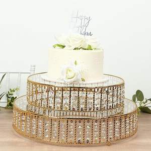 Soporte Clásico para Tartas con Acabado Elegante, Ideal para Exhibición de Postres, Eventos de Boda y Servicio en el Hogar - Product Image 1