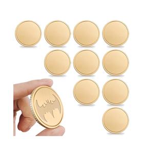 20 Monedas de Latón en Blanco para Grabar, con Borde Roscado de 40 mm, Caja de Protección Acrílica para DIY - Product Image 1