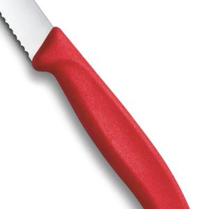 Couteaux à steak et à pizza, lame en acier inoxydable dentelée, manche ergonomique, ustensiles de coupe polyvalents pour la viande et la restauration - Product Image 4