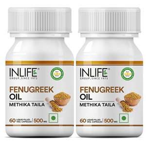 Cápsulas de Aceite de Semilla de Fenogreco 500mg, Aceite de Methi Extra Virgen Prensado en Frío, Líquido, 60 Cápsulas Vegetarianas - Product Image 5