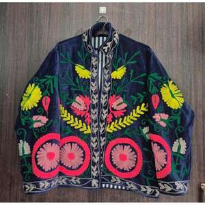 เสื้อแจ็คเก็ตกำมะหยี่สไตล์ซูซานีวินเทจ งานปักหรูหรา สไตล์โบฮีเมียน - Product Image 5