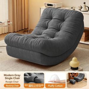Sillón Reclinable Lazy Sofa Moon, Diseño Moderno y Simple, Tapicería de Gamuza, Sillón Individual para Balcón, Sala de Estar, Hogar, Ocio, Adultos - Product Image 4