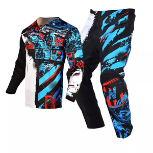 Traje de Motocross para Hombre, Conjunto de Jersey y Pantalones, Equipo MX Unisex para Motociclismo Todoterreno, Ropa Deportiva Transpirable, Resistente al Viento y de Secado Rápido - Product Image 1