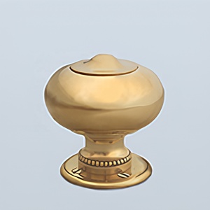Bouton de meuble rond en laiton antique, design traditionnel, poignée de quincaillerie durable pour tiroir, cuisine, maison, bureau - Product Image 1