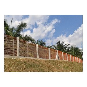 Clôture à maillons de chaîne de 10 pieds X 6 pieds Panneau de clôture de sport enduit de PVC personnalisable Football et cadre en plastique - Product Image 6