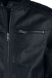 Men Genuine <b>Lambskin</b> <b>Leather</b> Trucker <b>Jacket</b> Black Fur Collar Winter Motorcycle <b>Jacket</b> - Product Image 3