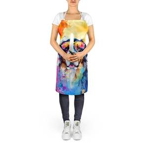 Bernese Mountain Dog Hippie Dawg Adult Unisex Large Multicolor Kitchen <b>Apron</b> for Cooking Baking Crafts <b>Gardening</b> - Product Image 5