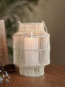 Portavelas colgante vintage para Navidad, portátil, decorativo, de malla metálica, resistente al calor, hecho a mano, para decoración del hogar - Product Image 3