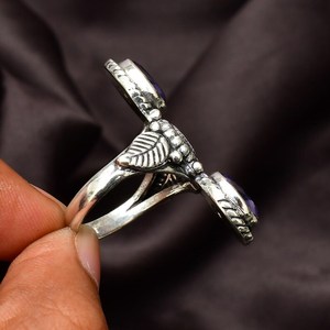 Anillo de Plata de Ley 925 con Amatista Hecha a Mano, Joyería con Gema Púrpura, Anillo de Piedra Púrpura Natural para Mujer, Regalo de Piedra de Nacimiento - Product Image 3