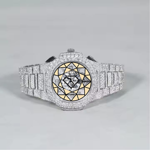 Montre Bracelet Hip Hop US Iced Out Diamant Luxe Acier Inoxydable Mouvement Quartz Citizen 46mm Bijoux Premium - Product Image 2